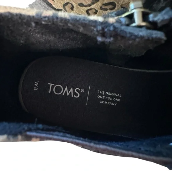 Toms Jamie Leopard Platform Booties Sneaker Size 8 - Picture 8 of 10
